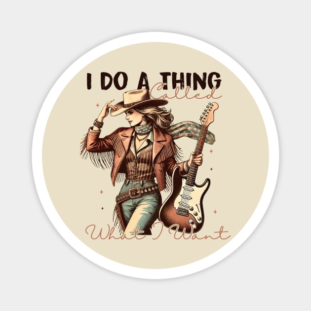 Country Western Singer with Guitar Magnet by Teresa's Store 1